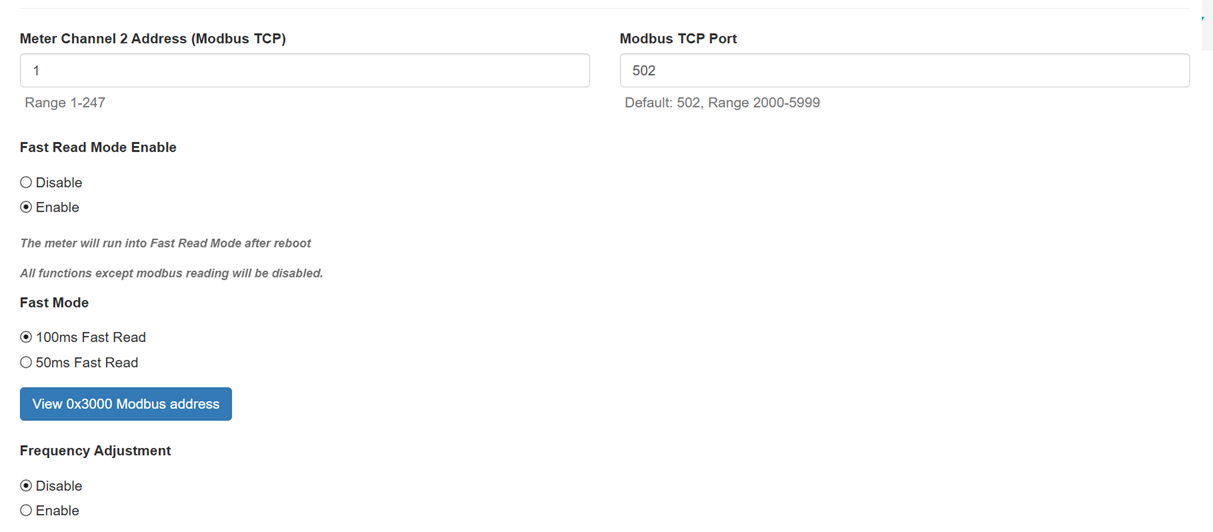 Modbus-Einstellungen