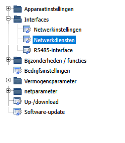 KACO blueplanet 50.0/60.0 Benutzeroberfläche Menü