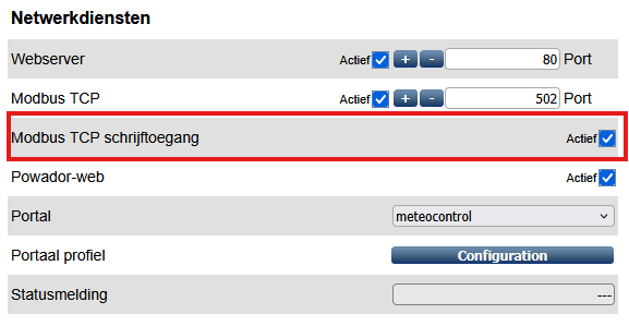 KACO blueplanet 50.0/60.0 Benutzeroberfläche Einstellung